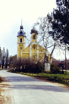 Rábapordányi  templom a 70-es évek közepén