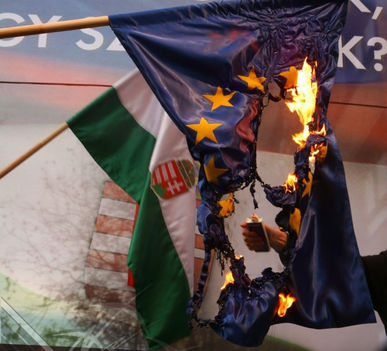 EU zászló égetés...január 14-én