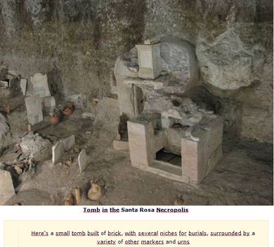 Vatikáni ásatások Santa Rosa Necropolis 26