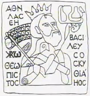 Atilla királyunk képe a szentkoronán