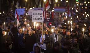 Béketüntetés Budapesten 2012. január 2
