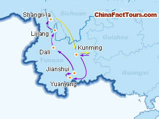 yunnan-tourist-map