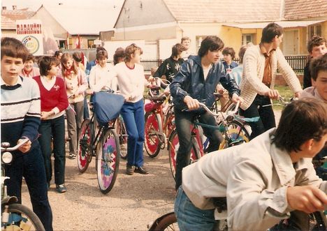 Barbacsi iskolások az 1980-as évekből(Bősárkányban május 1-én)