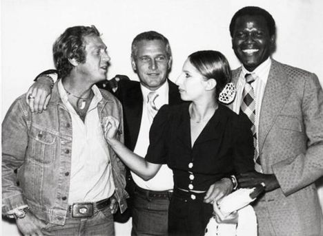 Steve Mc Queen, Paul Newman, Barbara Streisand, Sydney Poitier