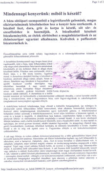 miből készül a kenyér