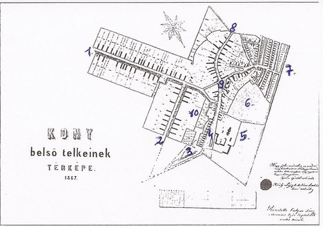 1867. kónyi térkép