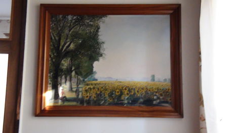 Turi György kónyi tájat ábrázoló festménye