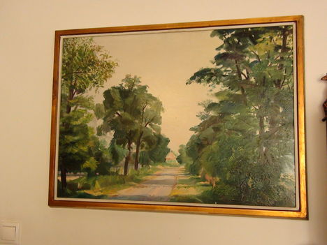 Turi György kónyi tájat ábrázoló festménye
