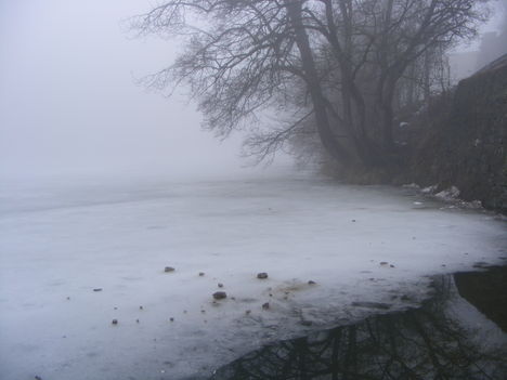 Lillafüredi tó ködben