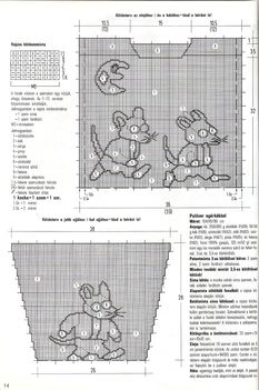 Pulóver egérkékkel - minta