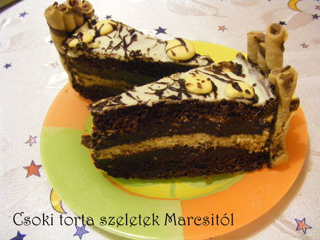 Csokitorta szeletek