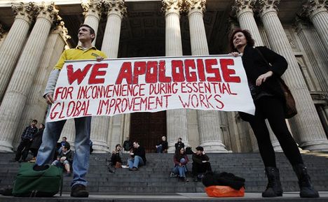 Occupy London kapitalistaellenes tüntetés társadalmi összefogás 6