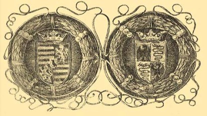 2.a Hunyadi és Sforza házak címerei