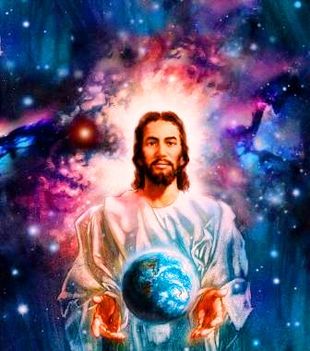 Jesus holding Earth world