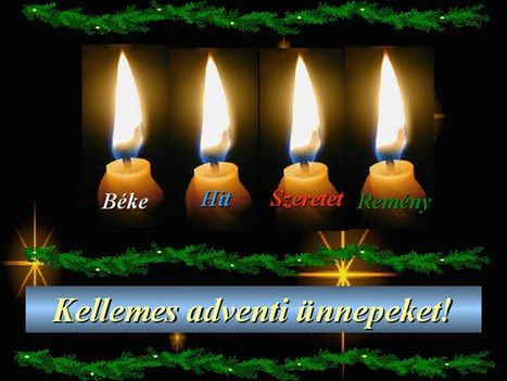 A négy gyertya: béke, hit, szeretet, remény