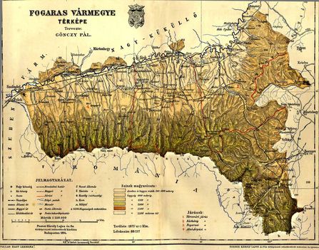 Fogaras vármegye térképe