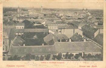 Győr, 1899. Látkép a városháza tornyából