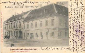 Győr, 1904 előtt, Fehér hajó szálló