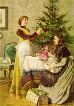 Karácsonyfa díszítés régen