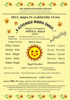 2012.május.31. Újpesti Nótaműsor