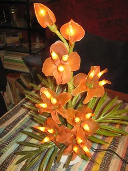 harisnya,virág és hangulatlámpa?:-)lighting stocking flower bunches 1