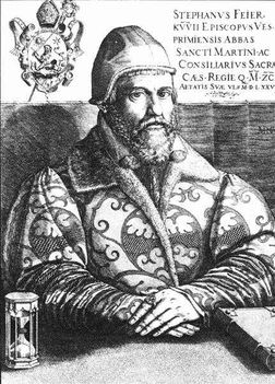 Martino Rota rézmetszete Fejérkövy István püspökről 1575-ből