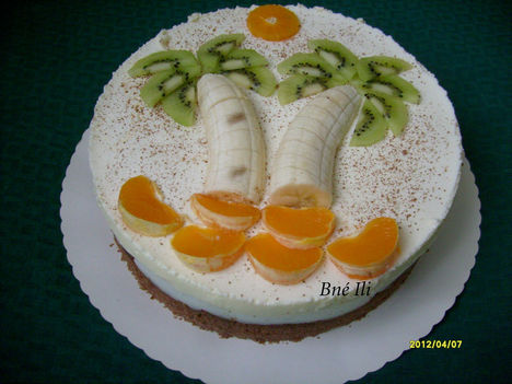 Tojáslikőrös-banános torta