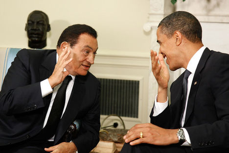 Obama és Mubarak