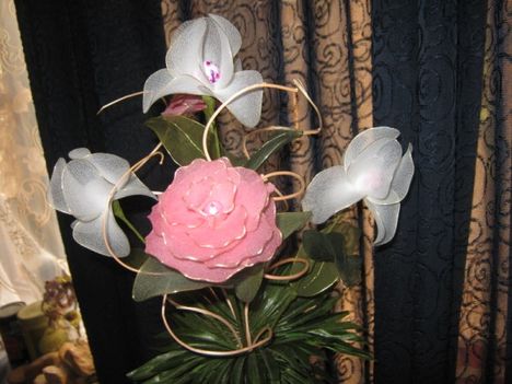 harisnyavirág,meia de seda ,nylon flower 1