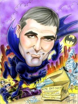 George Clooney karikatúra