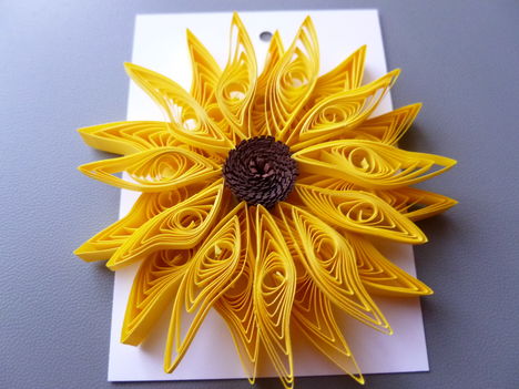 Quilling napraforgó 2