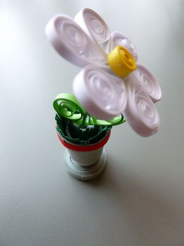 Quilling mini virág 2
