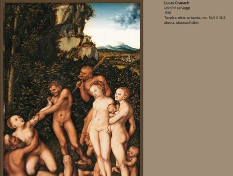 Lucas Cranach Uomini selvaggi 1530