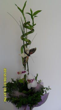 orchidea+bambusz csokor