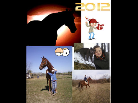 Dani a tesóm lovas kép