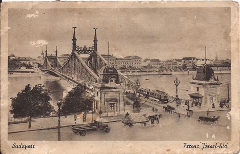 Budapest, Ferenc József híd, 20.sz eleje