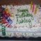 Vidám születésnapi torta