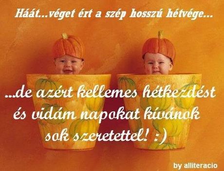 ÚJ HÉT VAN HÉTFŐ INDÚLJON JÓ A HETED