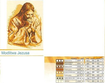 Jézus keresztszemes minta 3
