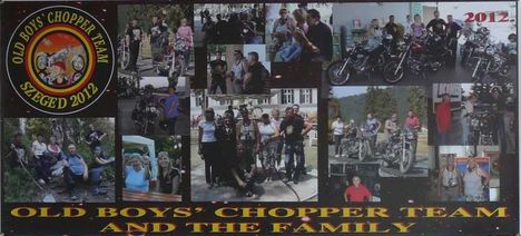 OLD BOYS'CHOPPER TEAM SZEGED 2012. események egy részének a plakátja