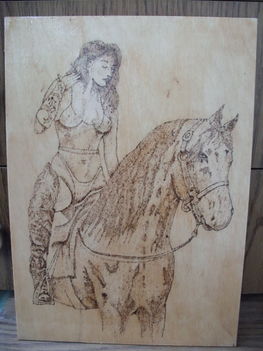 lovas nő