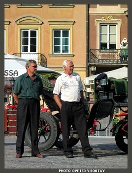Carriage drivers of Warsaw's old town