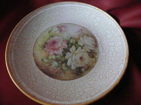 rózsás tányér