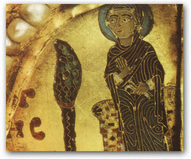 Szűz Mária hajdani képe a Szent Koronán