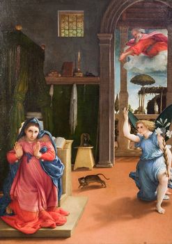 Lorenzo Lotto, Annunciazione, 1534-1535 Recanati, Pinacoteca Civica, Villa Colloredo Mels