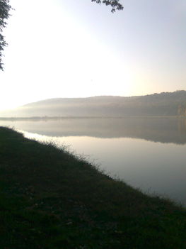 Harsányi tó reggeli pompájában