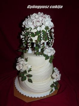 Bea lányom esküvői tortája 2