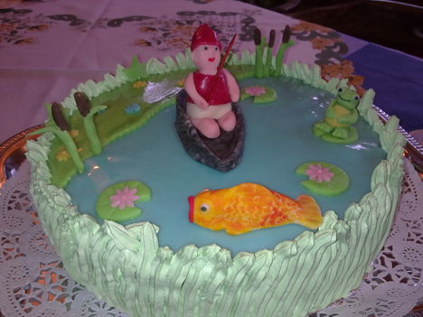 Horgász torta