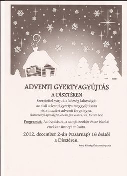 Adventi gyertyagyújtás 2012