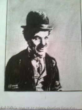 Chaplin Zoltán Jakab grafit rajz